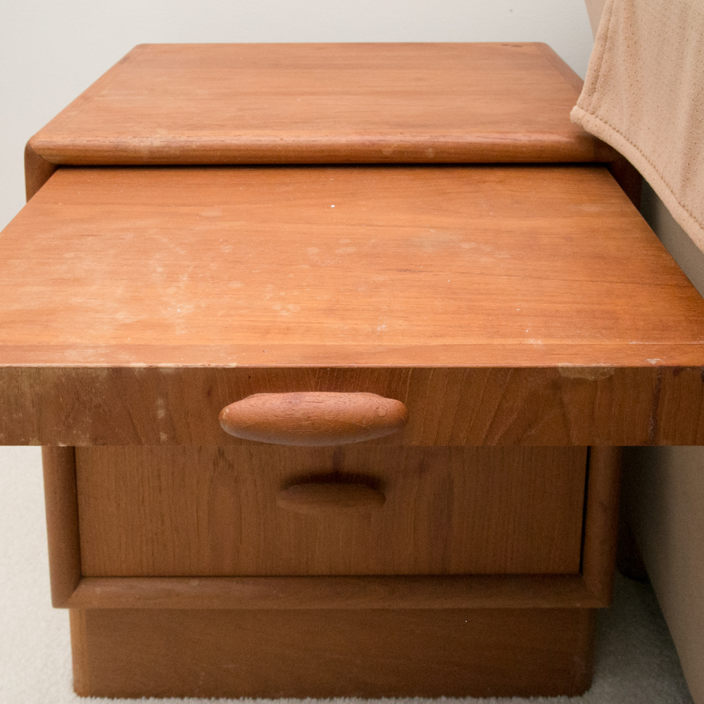 Danish Modern Teak Nightstands by Dyrlund