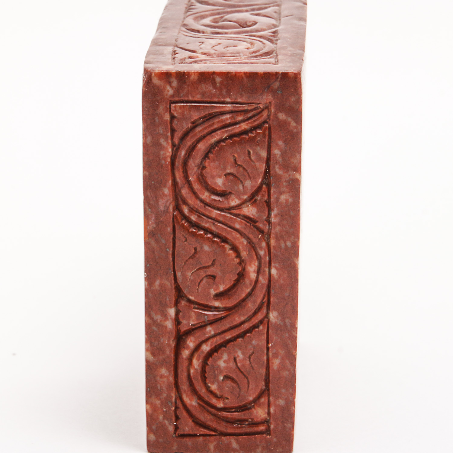 Indian Stone Carving of Woman Playing a Flute