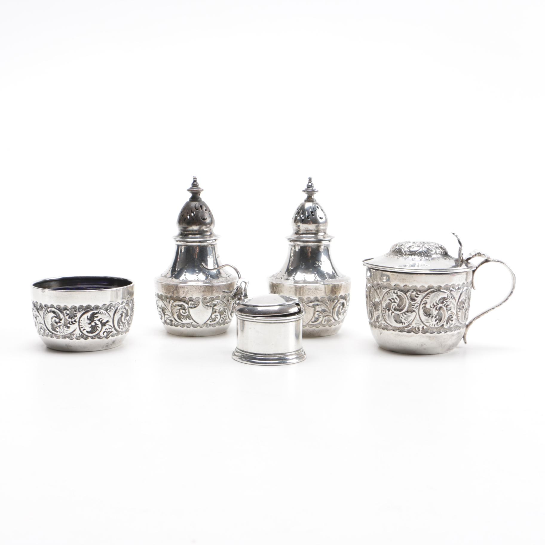 Charles Edwards London Sterling Miniature Serving Set