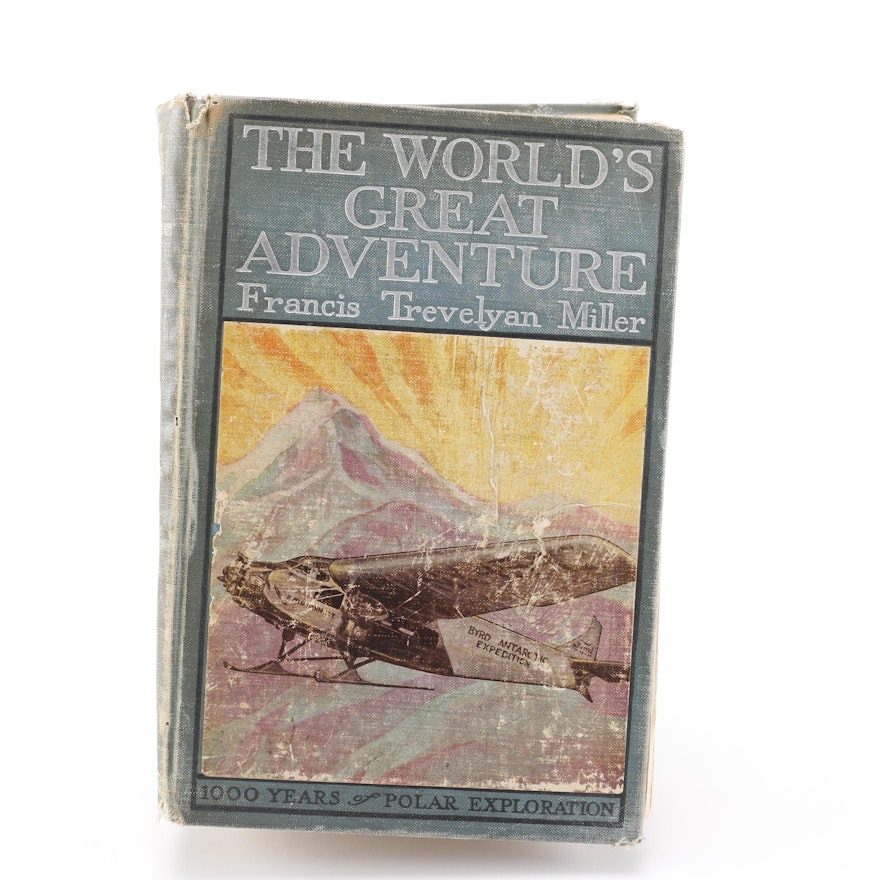 1930 Illustrated "The World's Great Adventure: One Thousand Years of Polar Exploration""