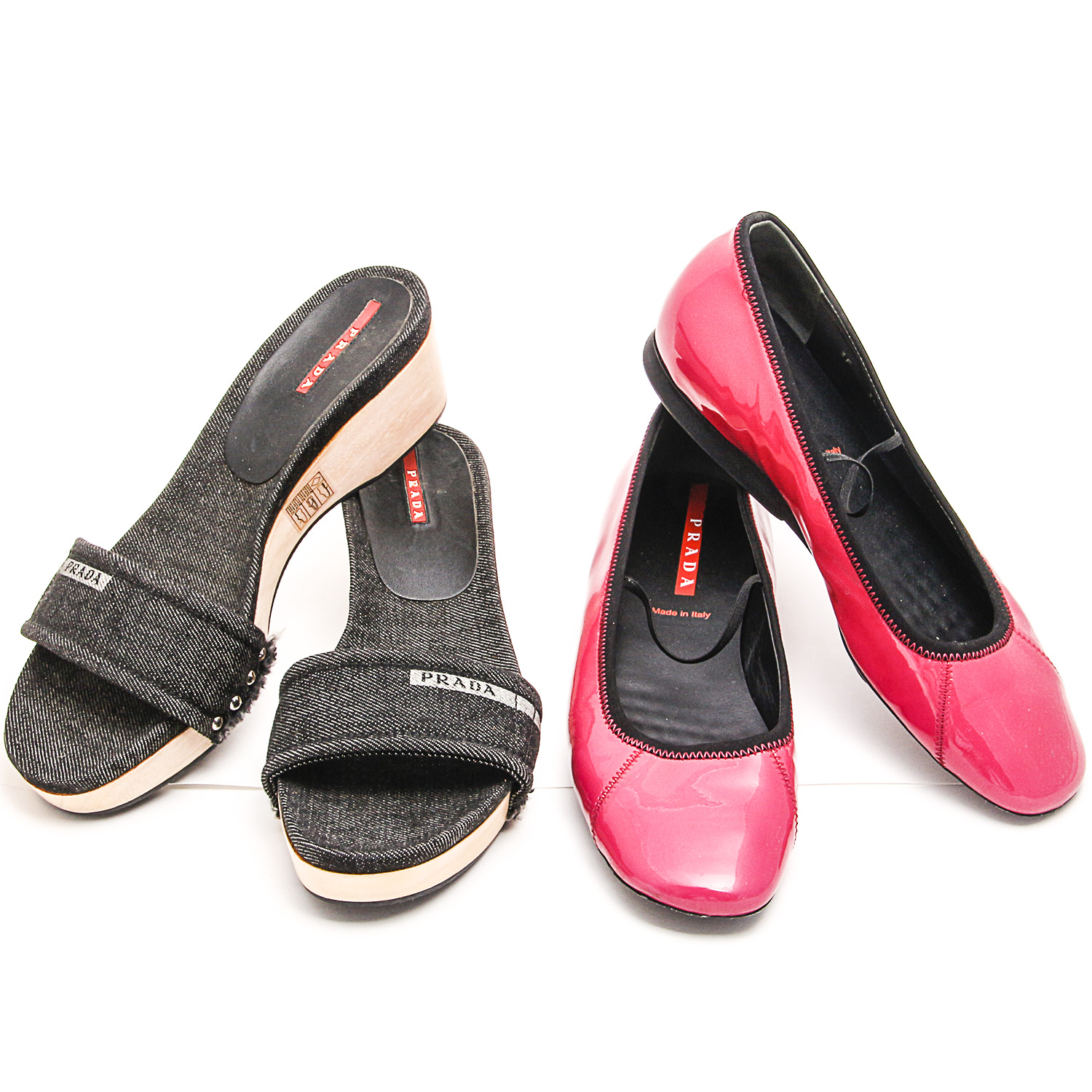 Two Pairs of Prada Shoes