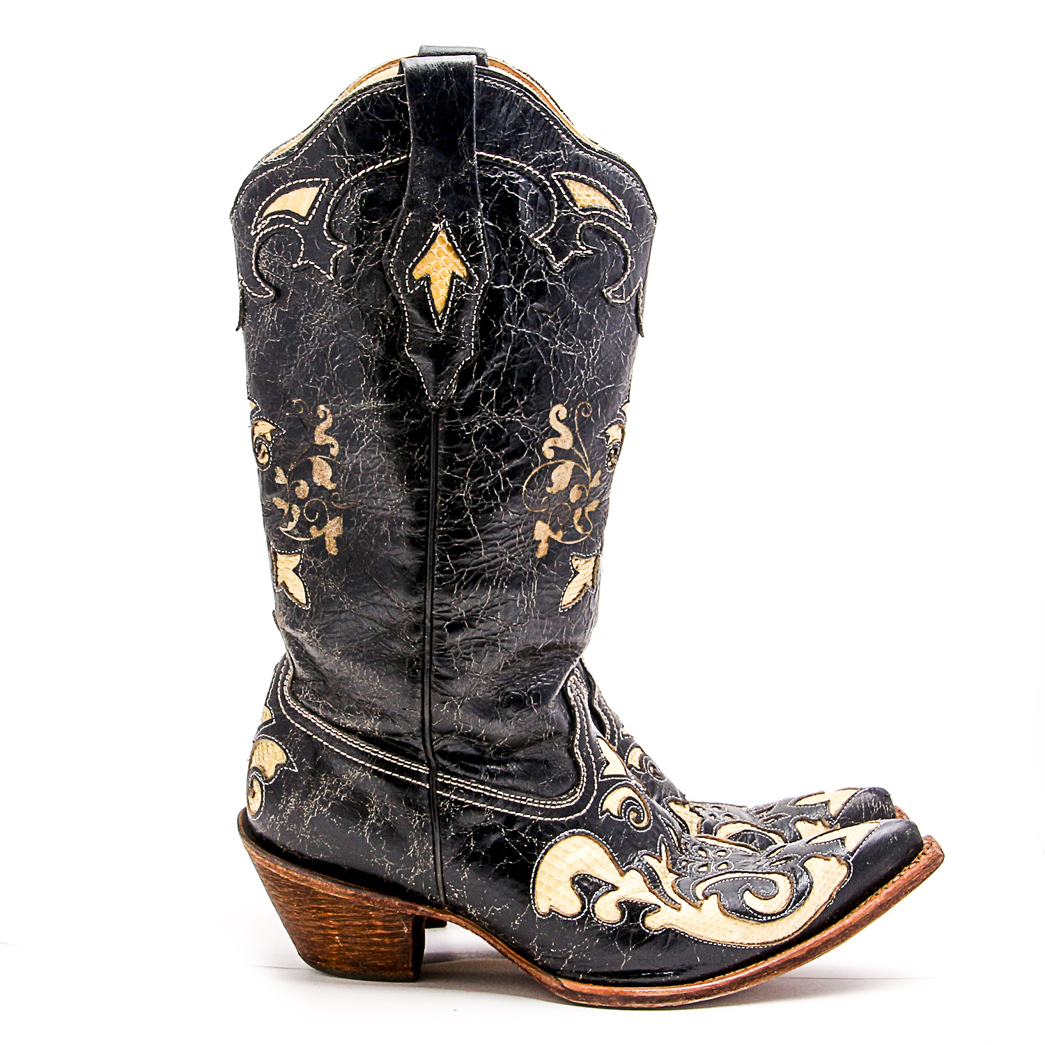 Heritage Finish Women's Corral Cowboy Boots