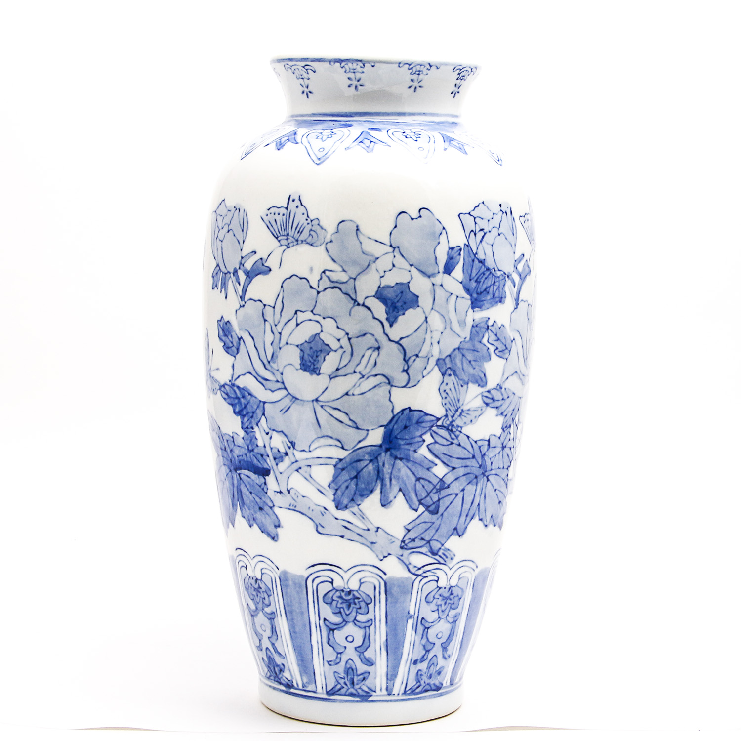 Pair of Blue and White Chinese Vases