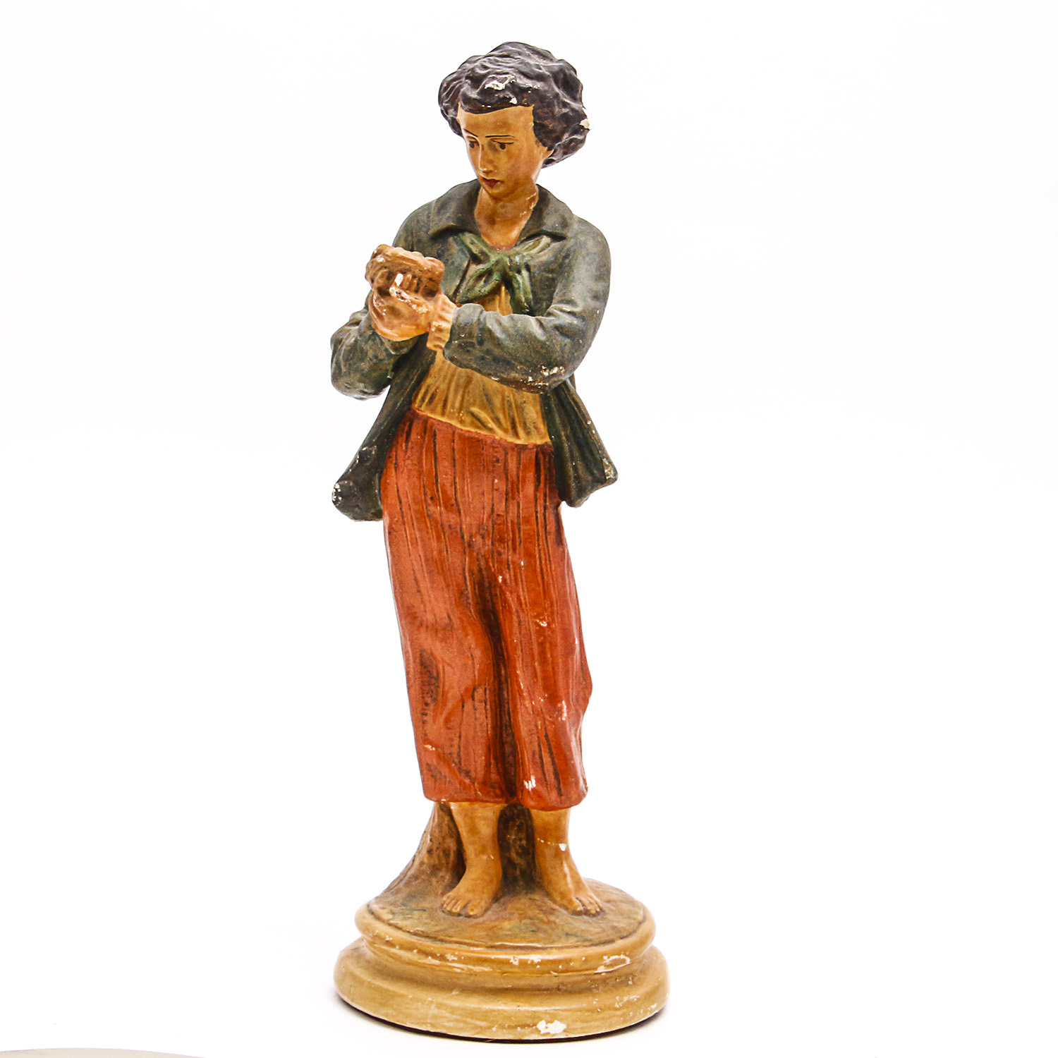 Pair of Antique Italian "Paste" Figurines