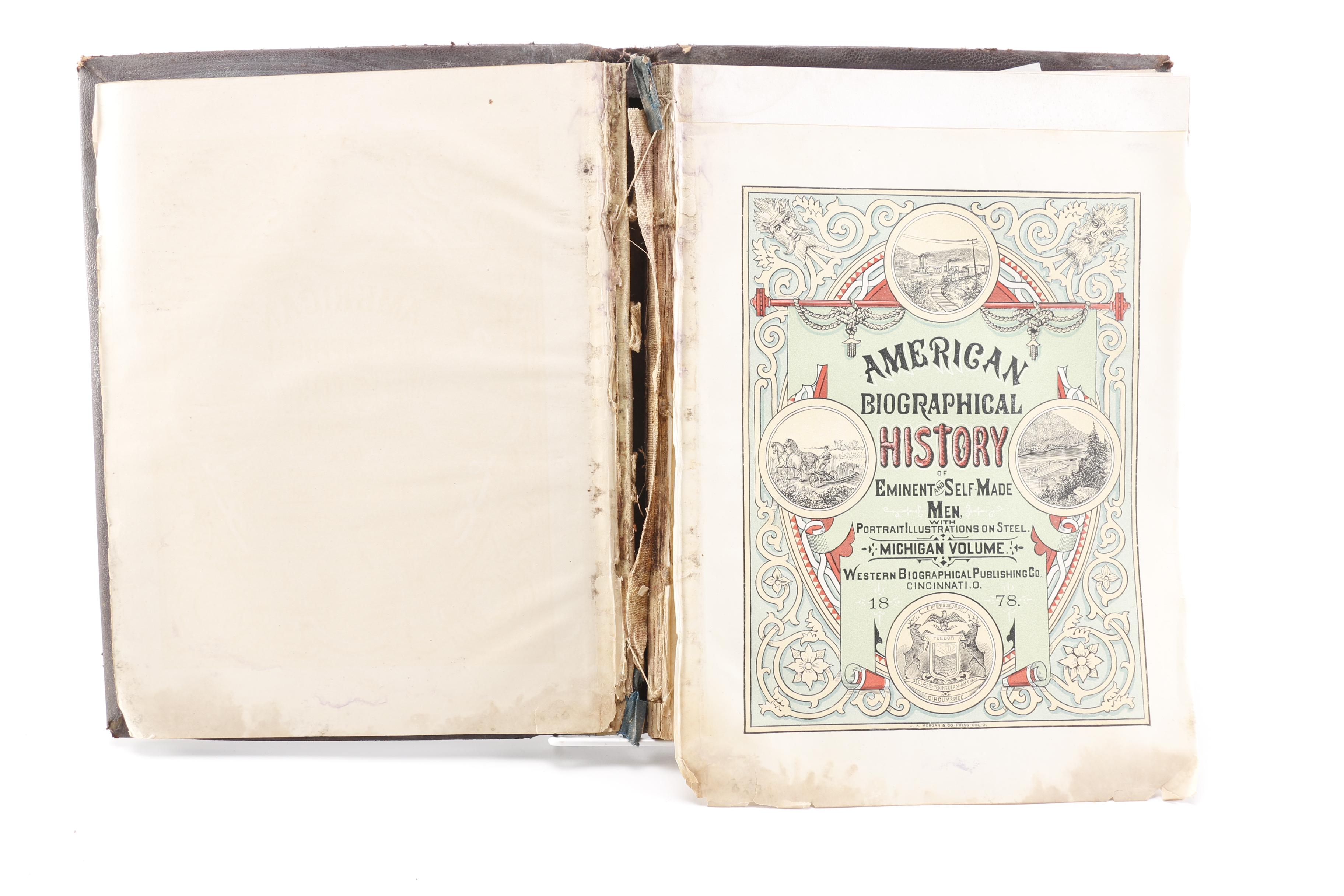 1878 Part Four of "Biographical History of Eminent and Self Made Men"