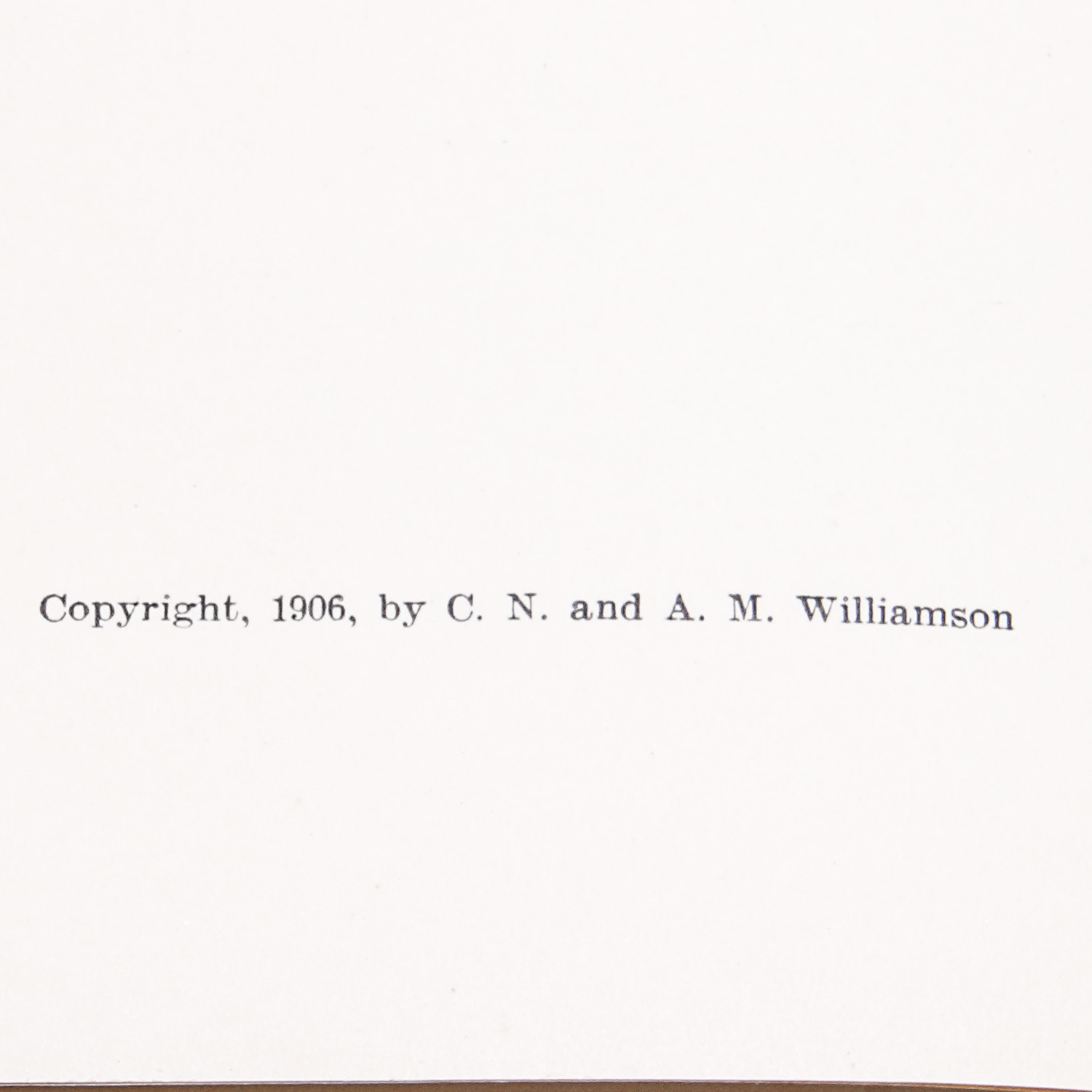 Pair of Antique and Vintage Books including "The Chauffeur and The Chaperon" by CN and AM Williamson