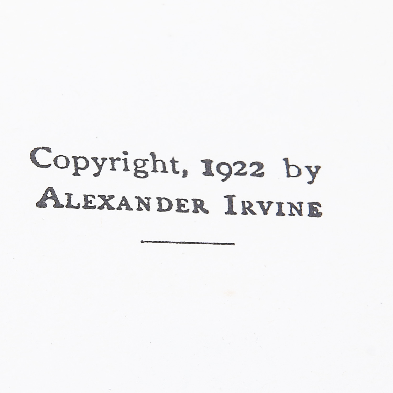 Signed Antique Hardback Book of "My Lady of the Chimney Corner" by Alexander Irvine