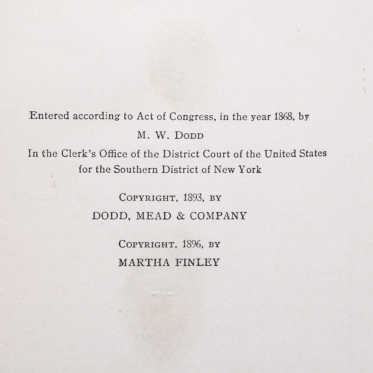 Antique Limited Edition Hardback "Elsie Dinsmore" by Martha Finley