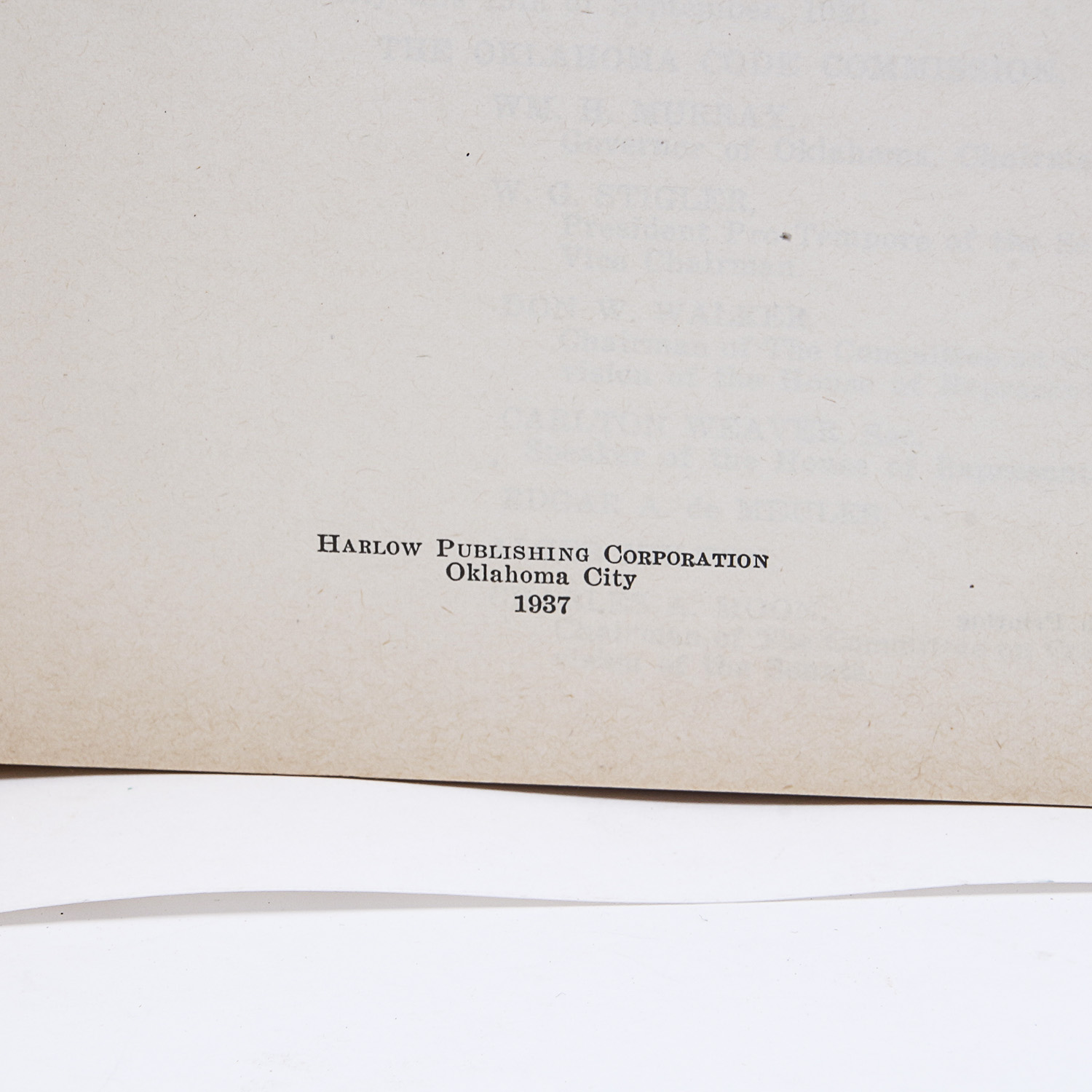 Vintage "Oklahoma Statutes 1931" Book Volume I