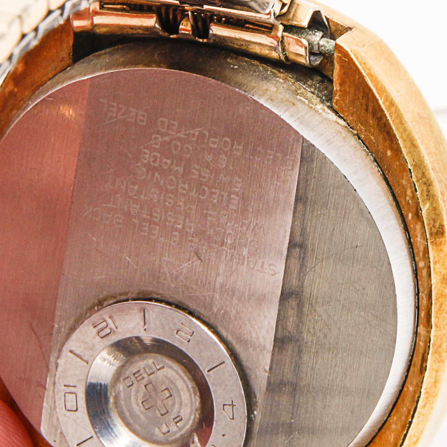 18K Gold Electroplated Montique Swissonic Electronic Watch