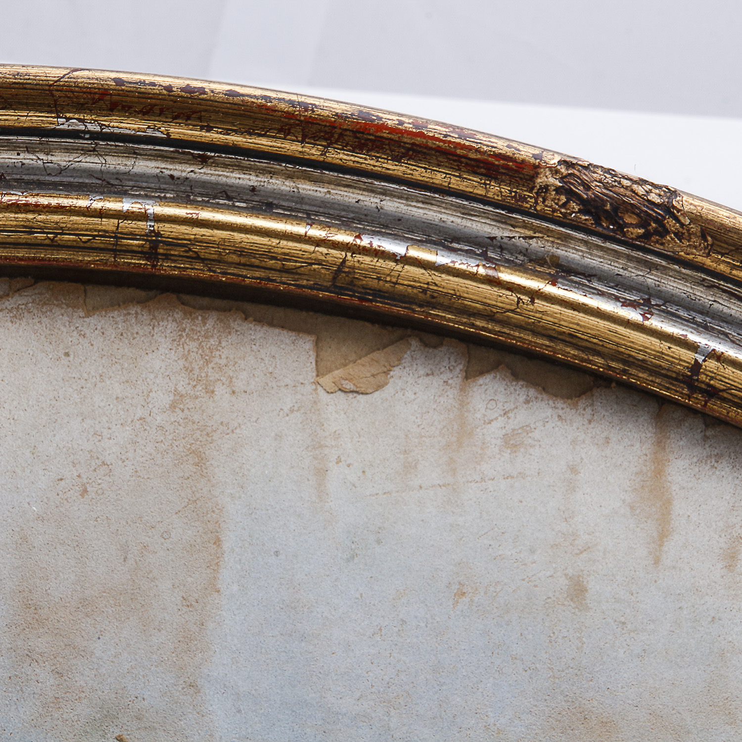 Antique Signed Original Chalk Pastel Landscape