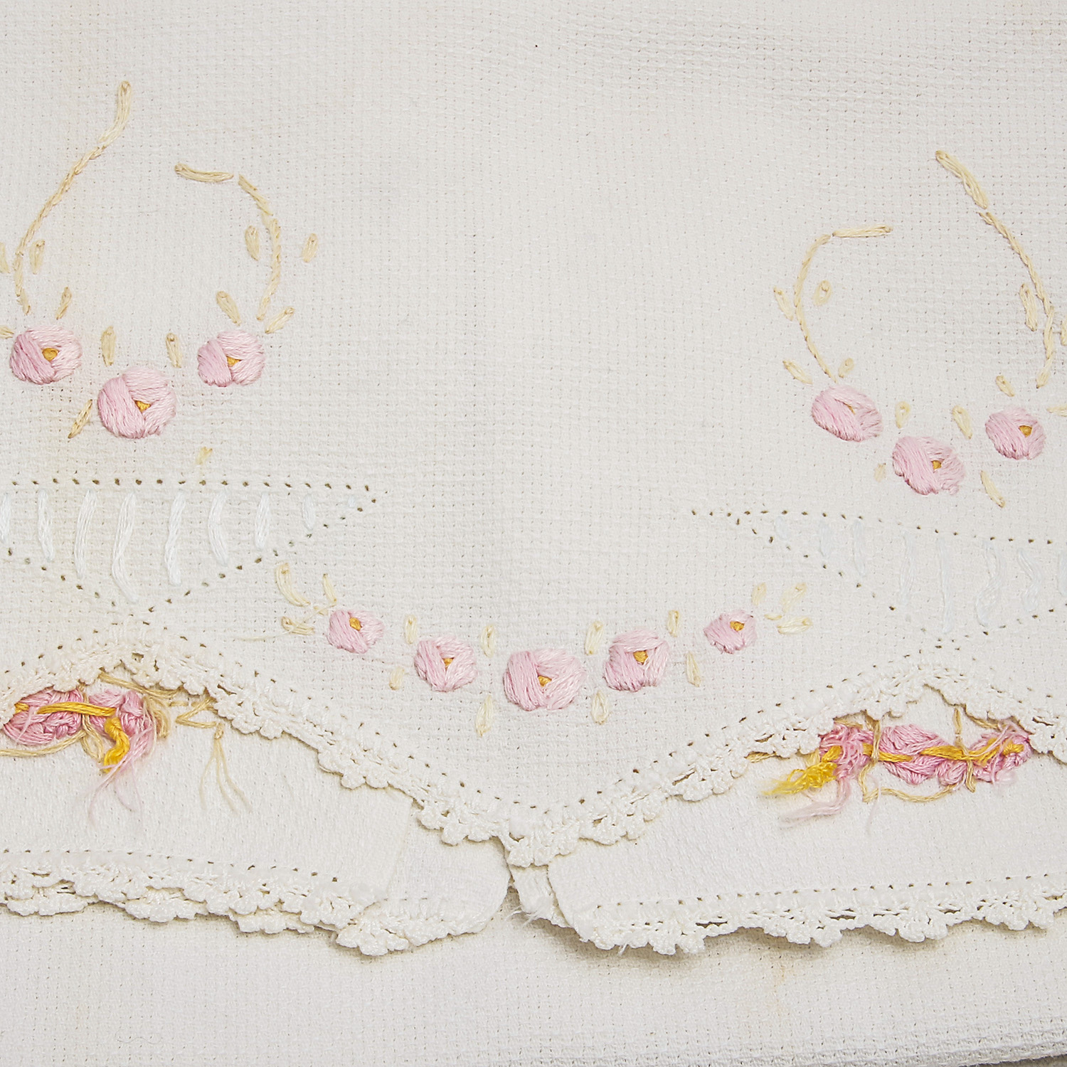 Collection of Vintage Lace, Trims, and Linens