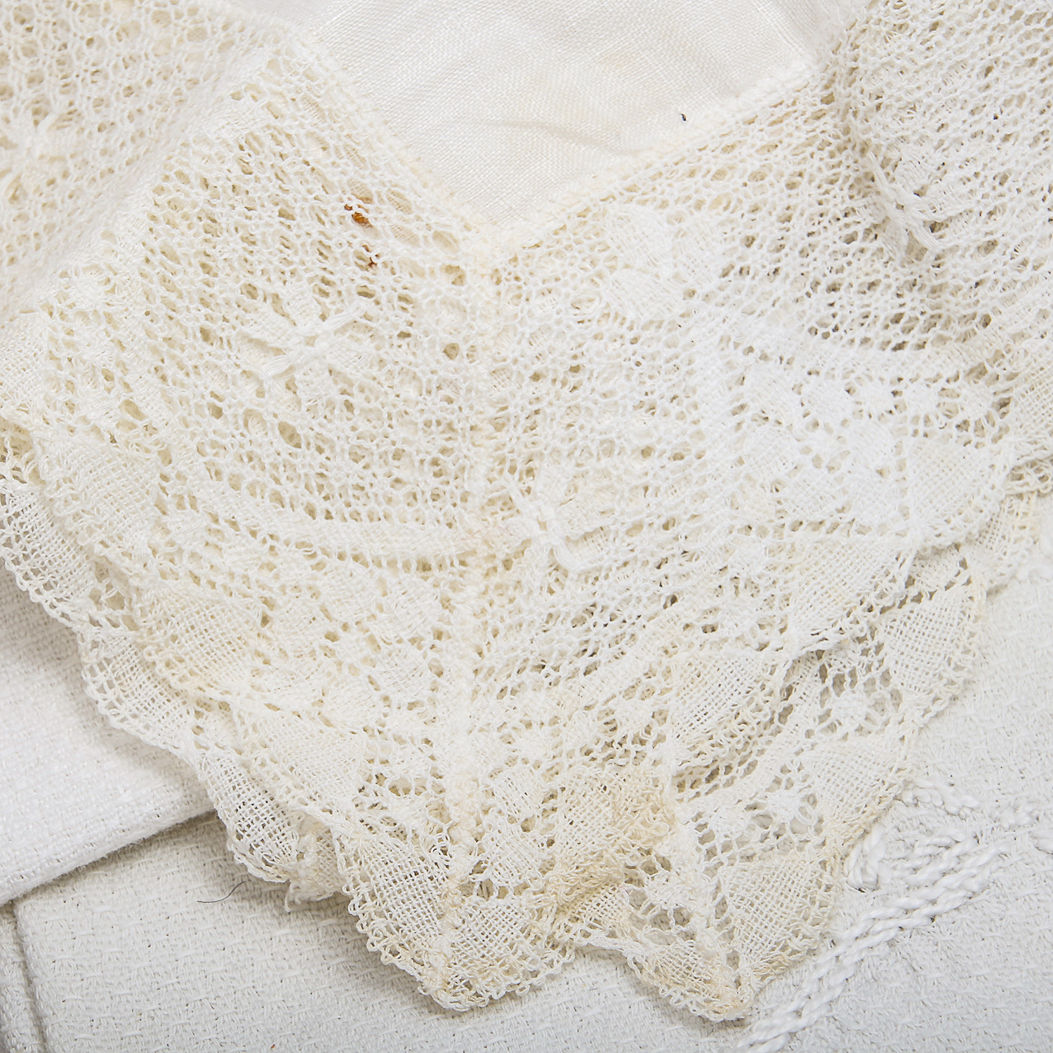 Collection of Vintage Lace, Trims, and Linens