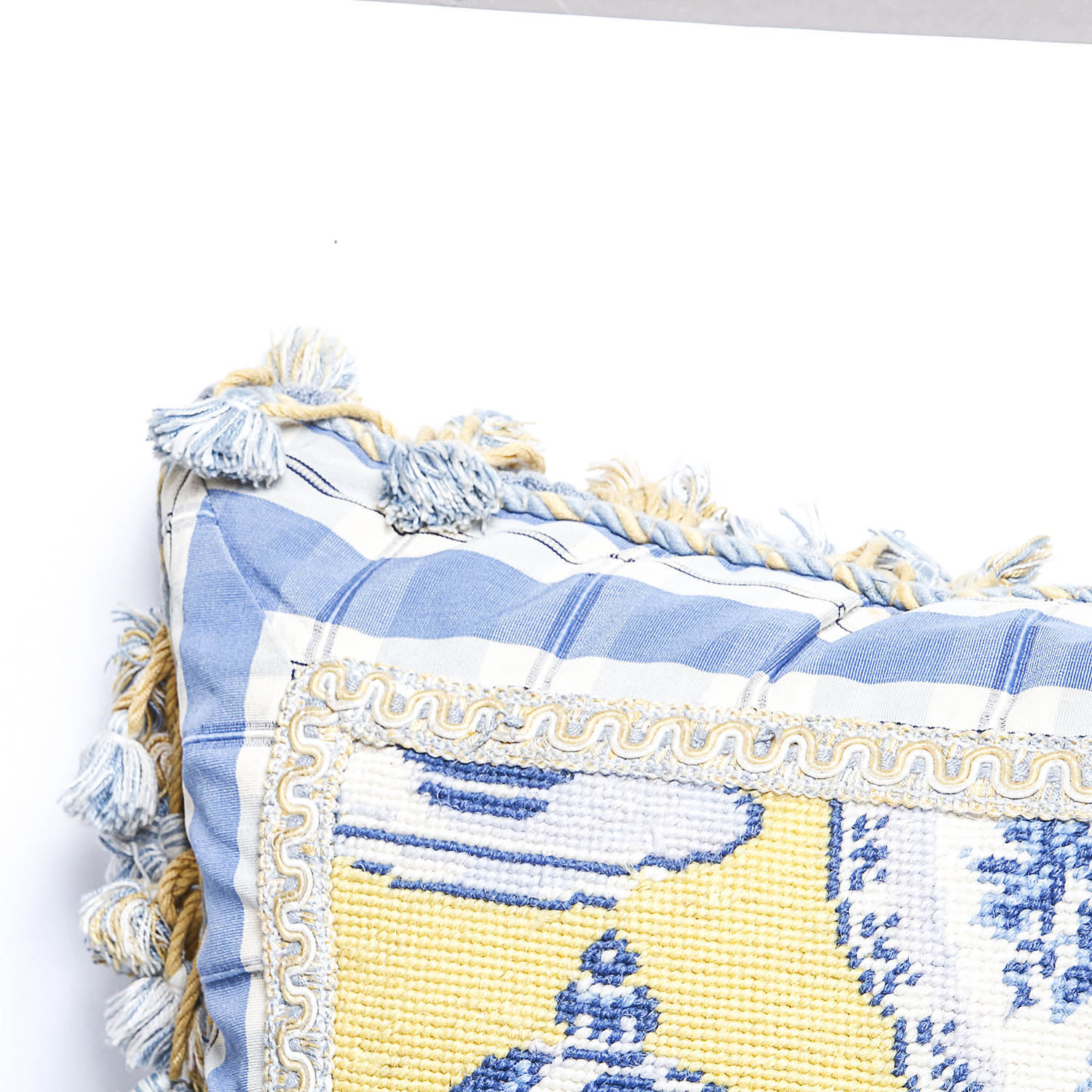 Collection of Decorative Pillows and Fabric Pieces