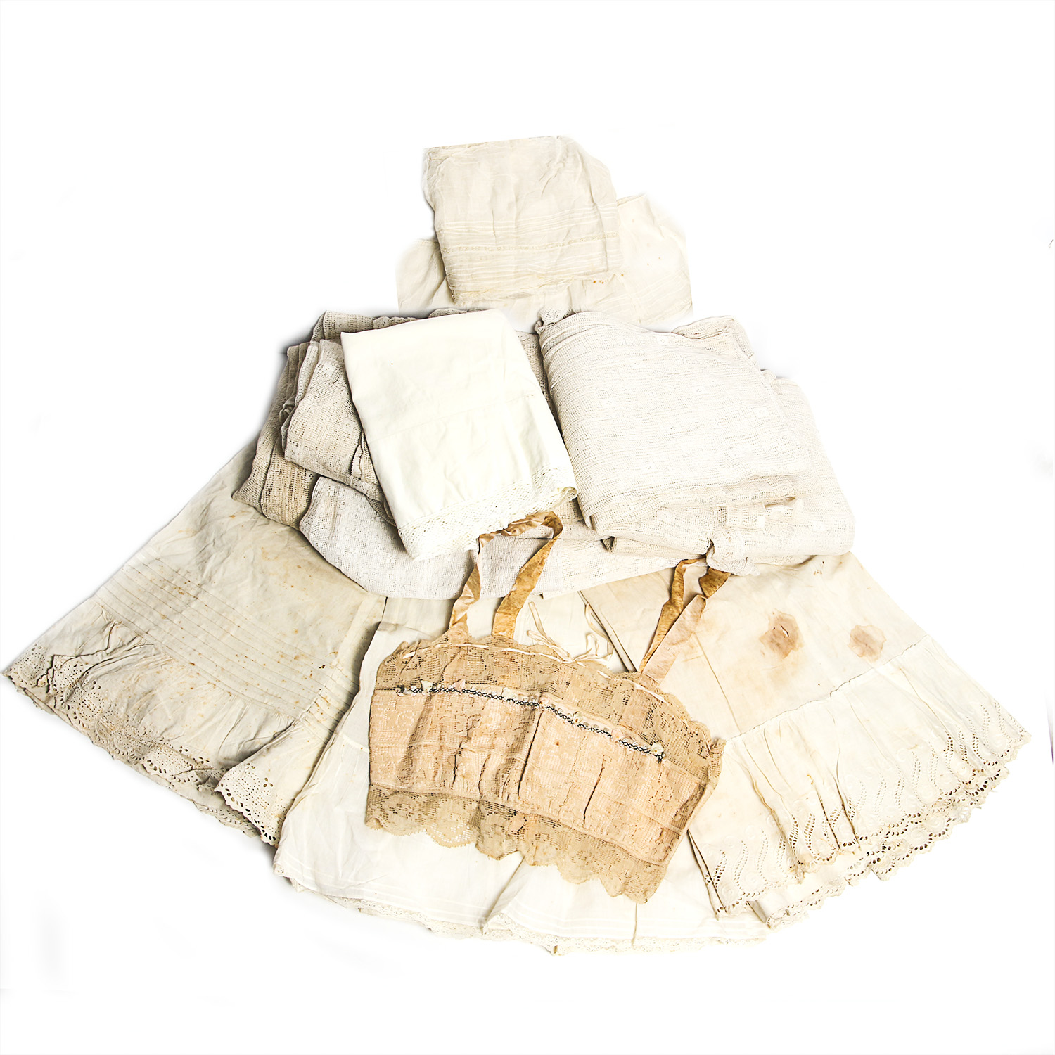 Collection of Vintage Lace Linens