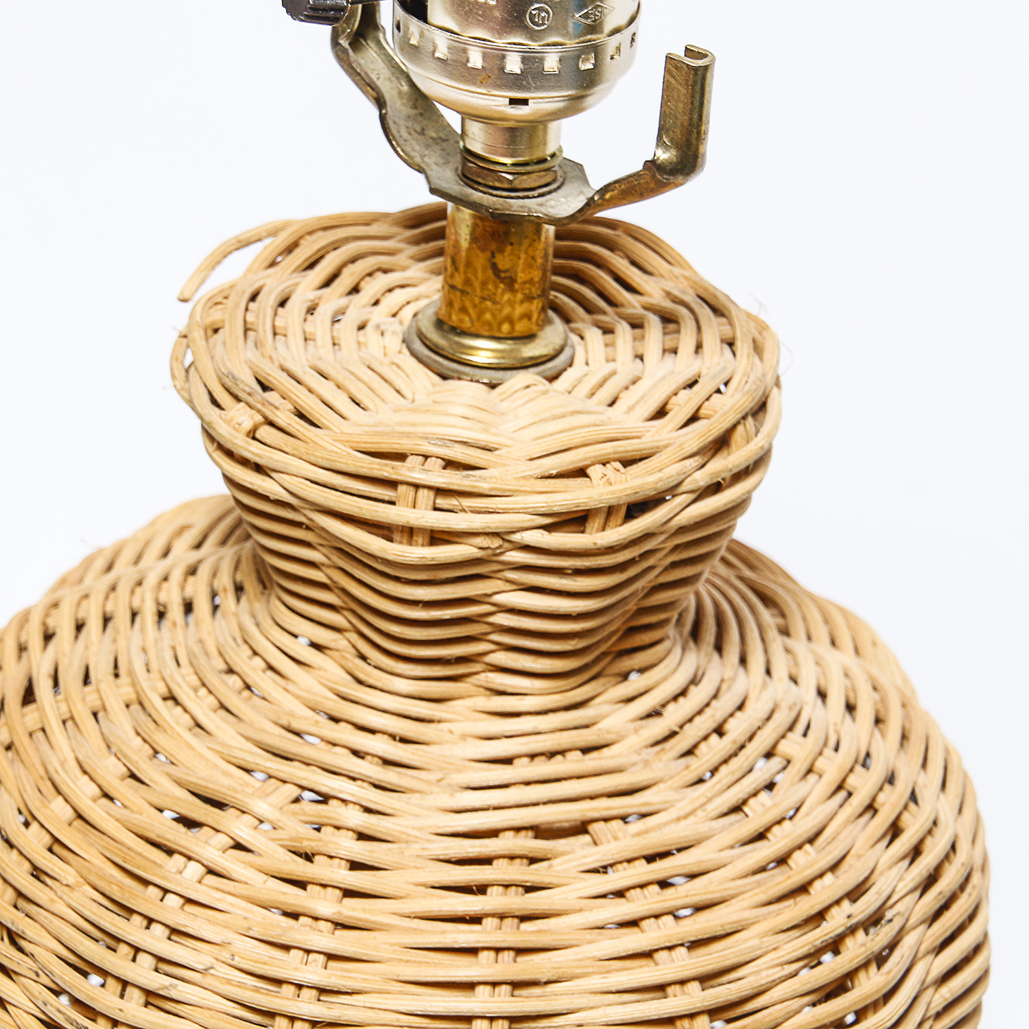 Wicker Lamp and Nantucket Wicker Basket