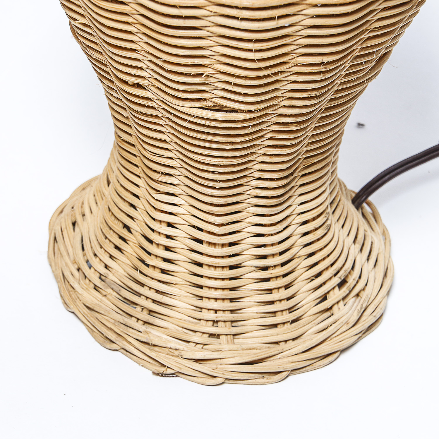 Wicker Lamp and Nantucket Wicker Basket