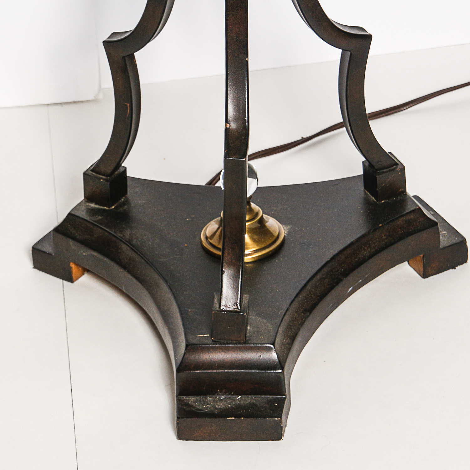 Neiman Marcus Horchow Wrought Iron and Crystal Floor Lamp