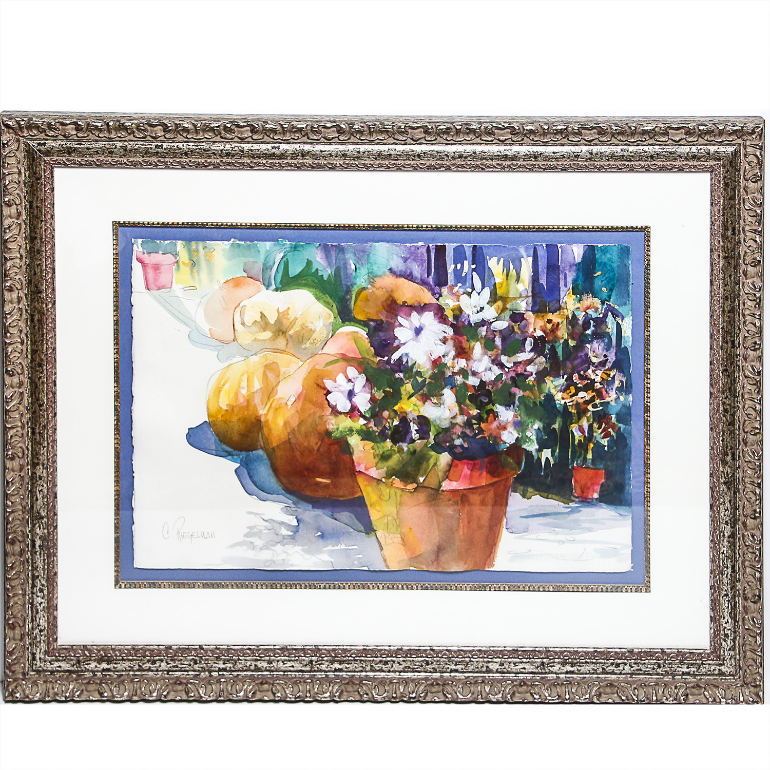 Original Floral Watercolor Painting by Carolyn Riegelman