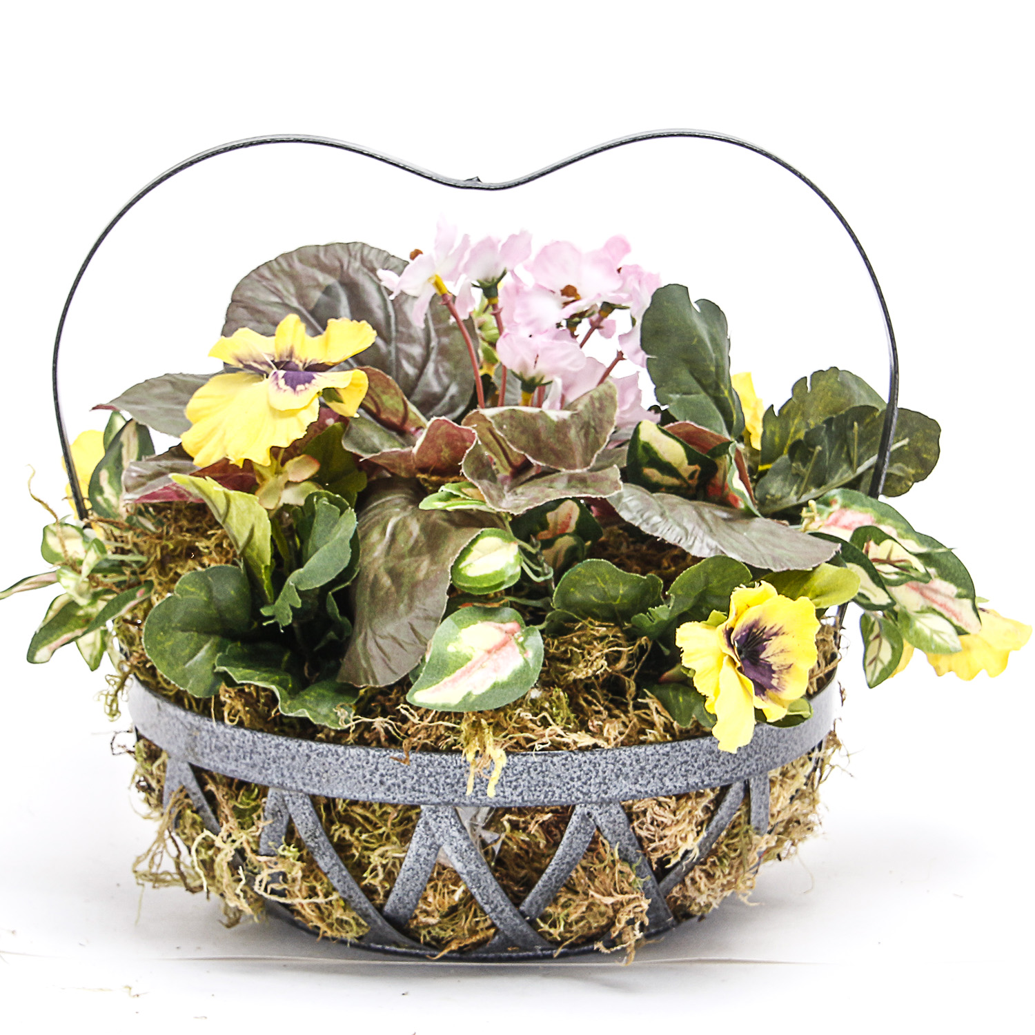 Pair of Custom Designed Floral Displays with a Venetian Glass Vase