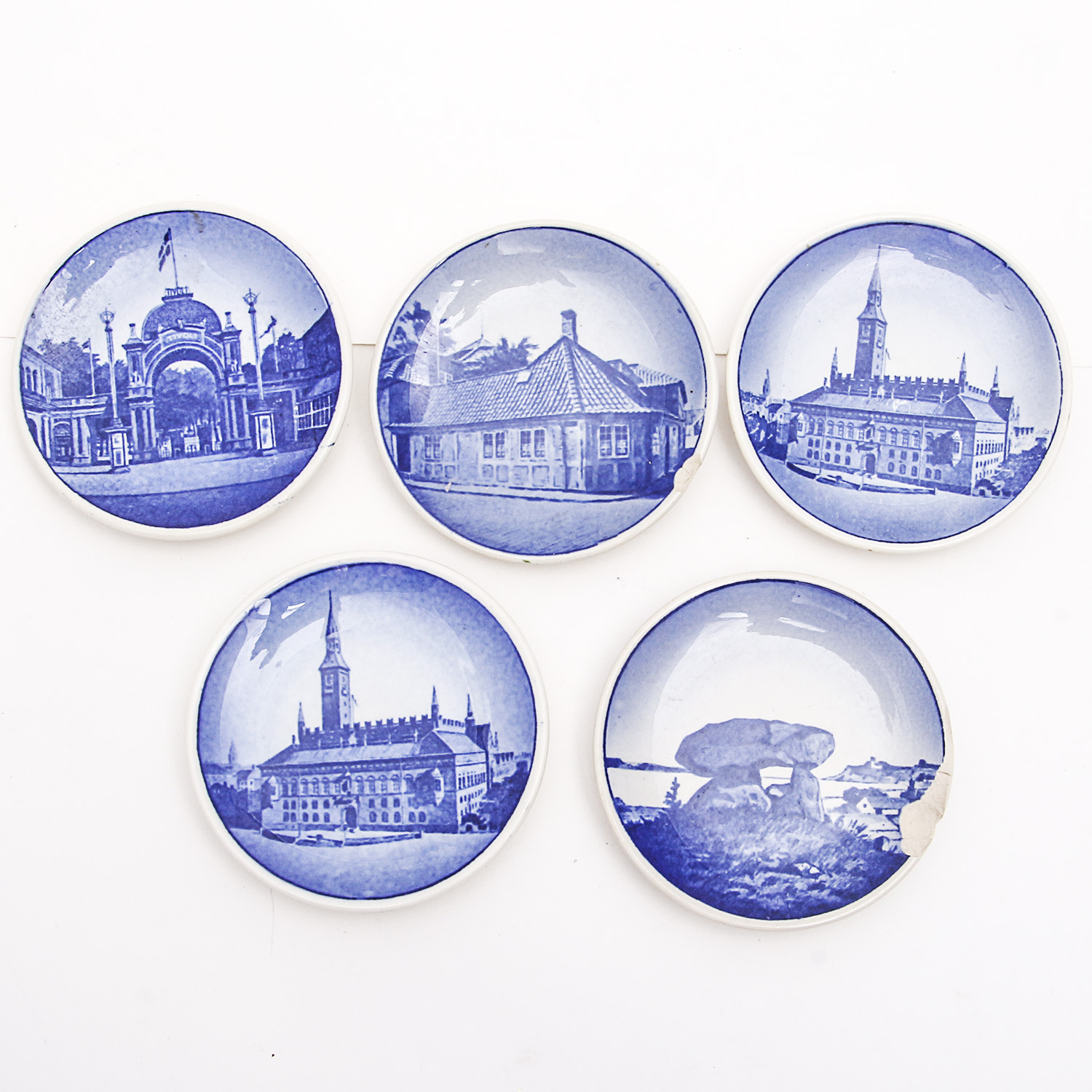 Collection of Royal Copenhagen Faience 2010 Plaquette Series Plates
