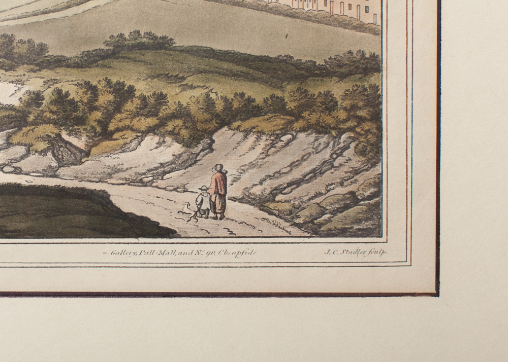 Framed Woolwich of London, England Lithograph