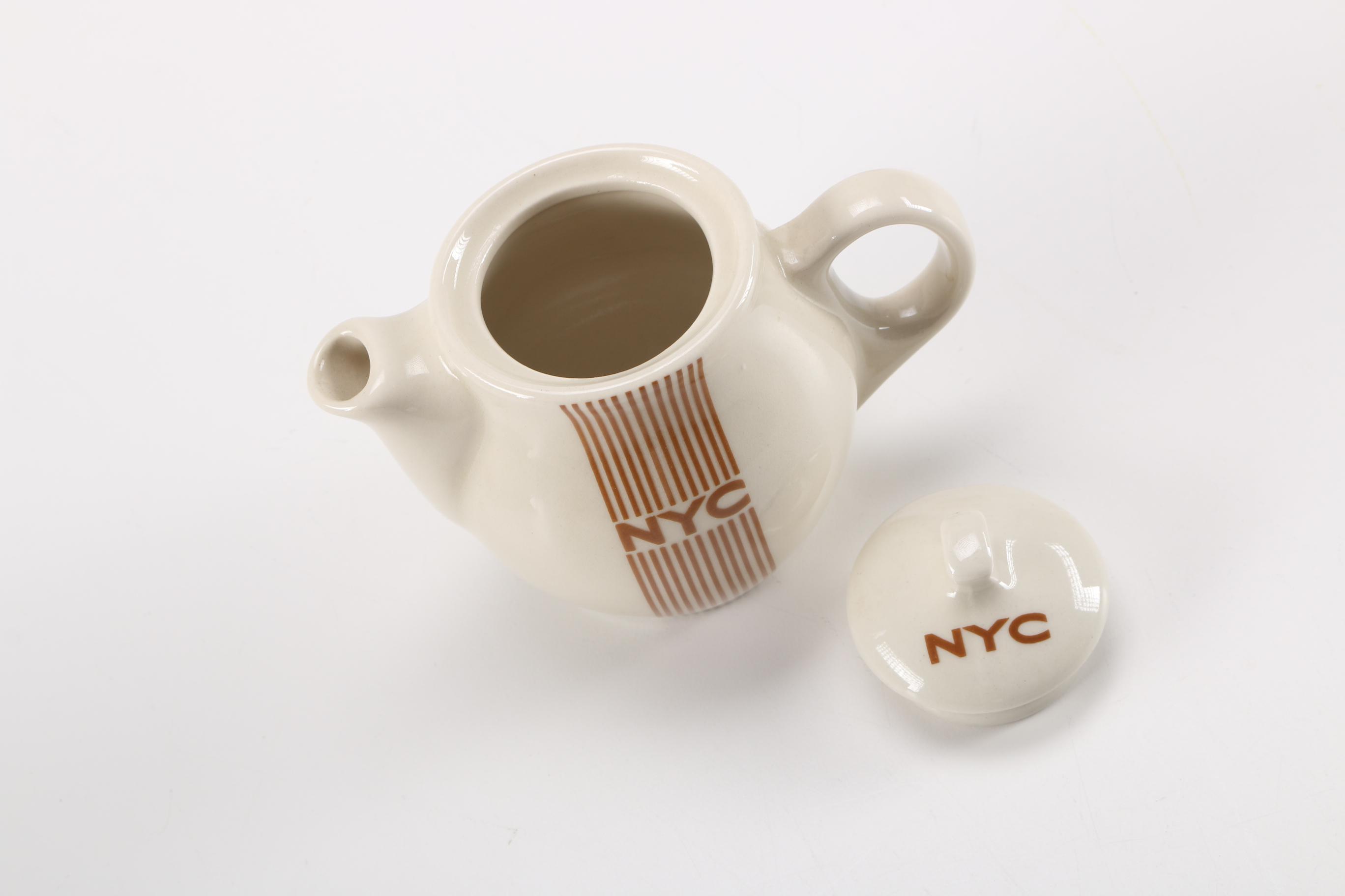 Vintage New York Central Railway System Syracuse Tableware in "Mercury Brown"