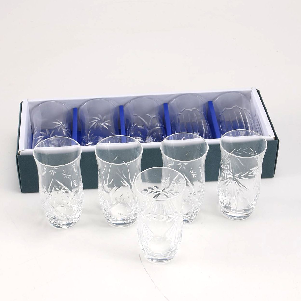 Set of Hoya Crystal Saki Glasses