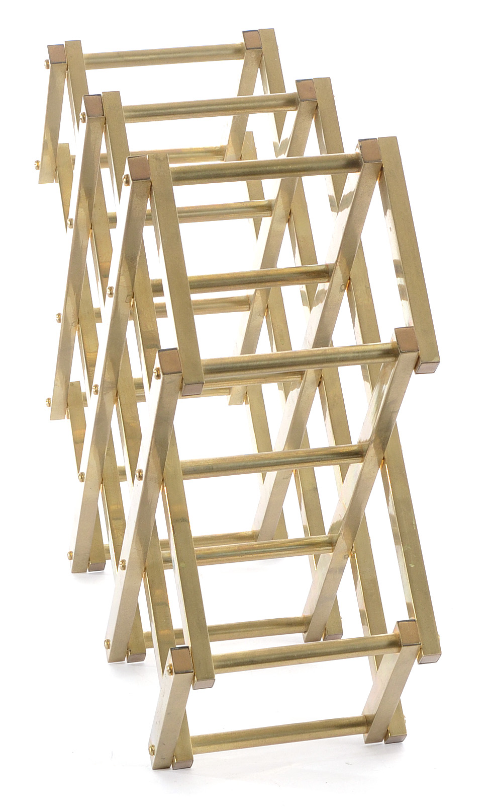 Brass Eight Bottle Wine Rack