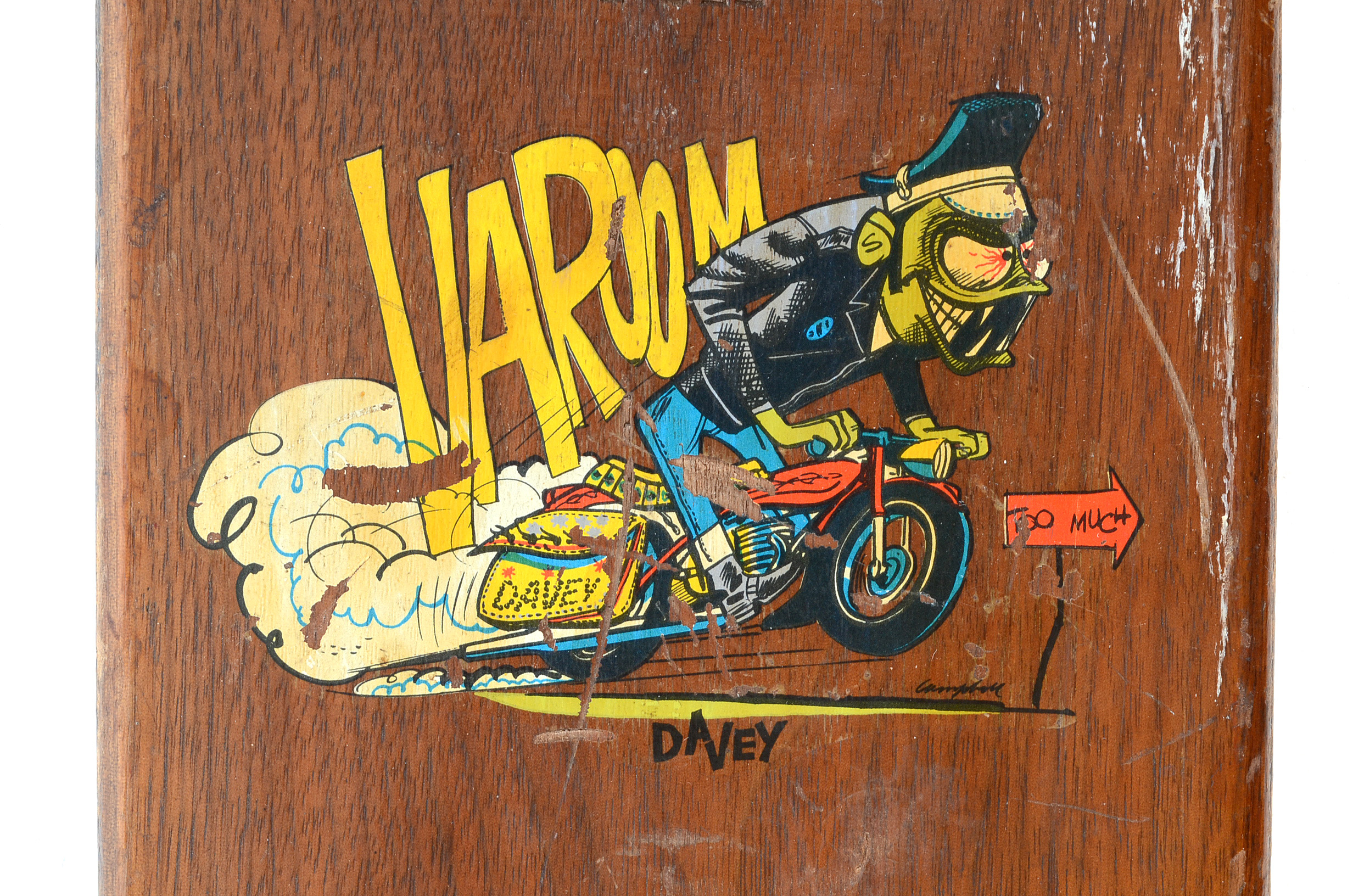 Vintage Home-Made Skateboard