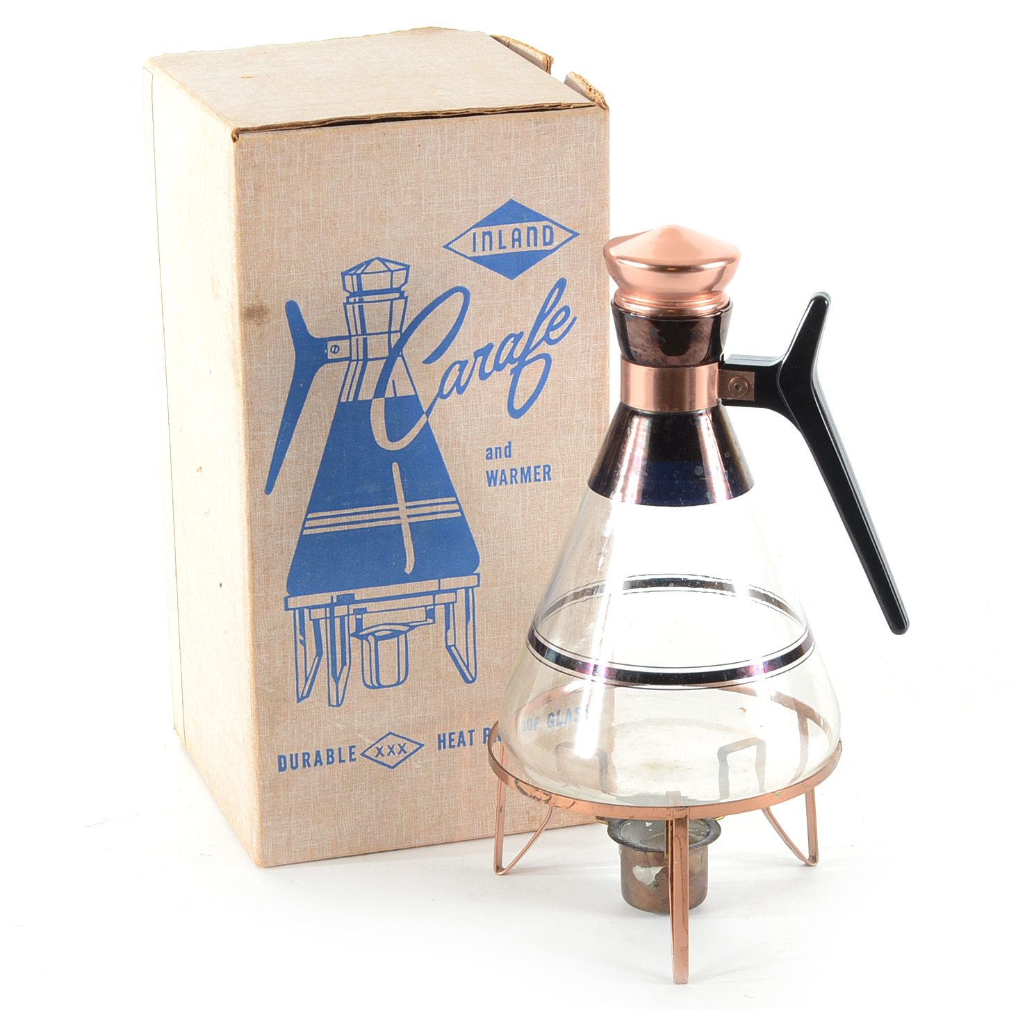 Inland Carafe and Warmer Stand in Box