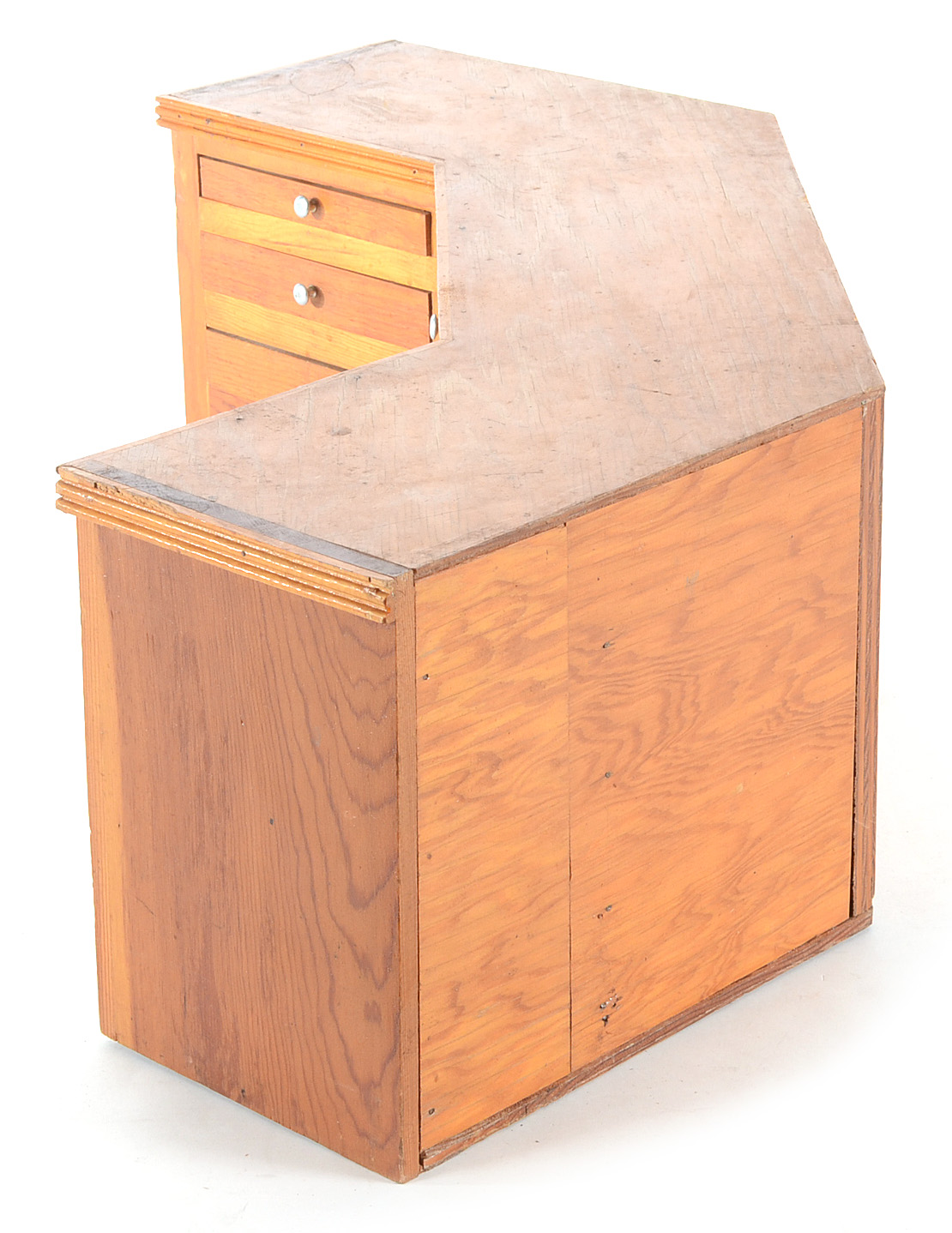 Vintage Pine Watch Repair Cabinet
