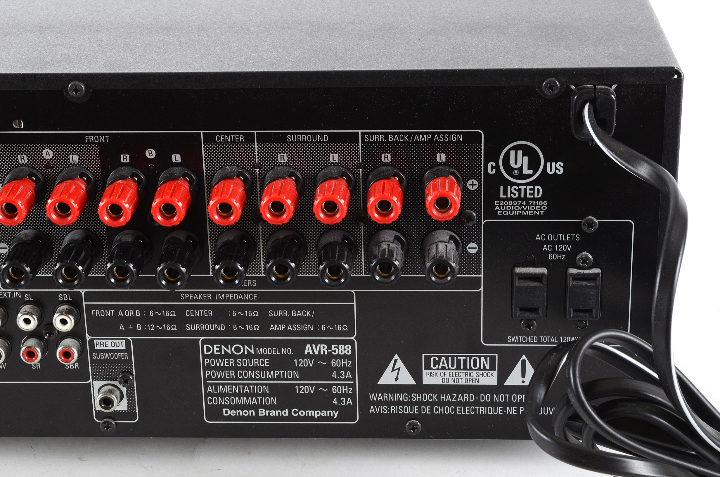 Denon AVR-X2000 Stereo Receiver and Radio Tuner