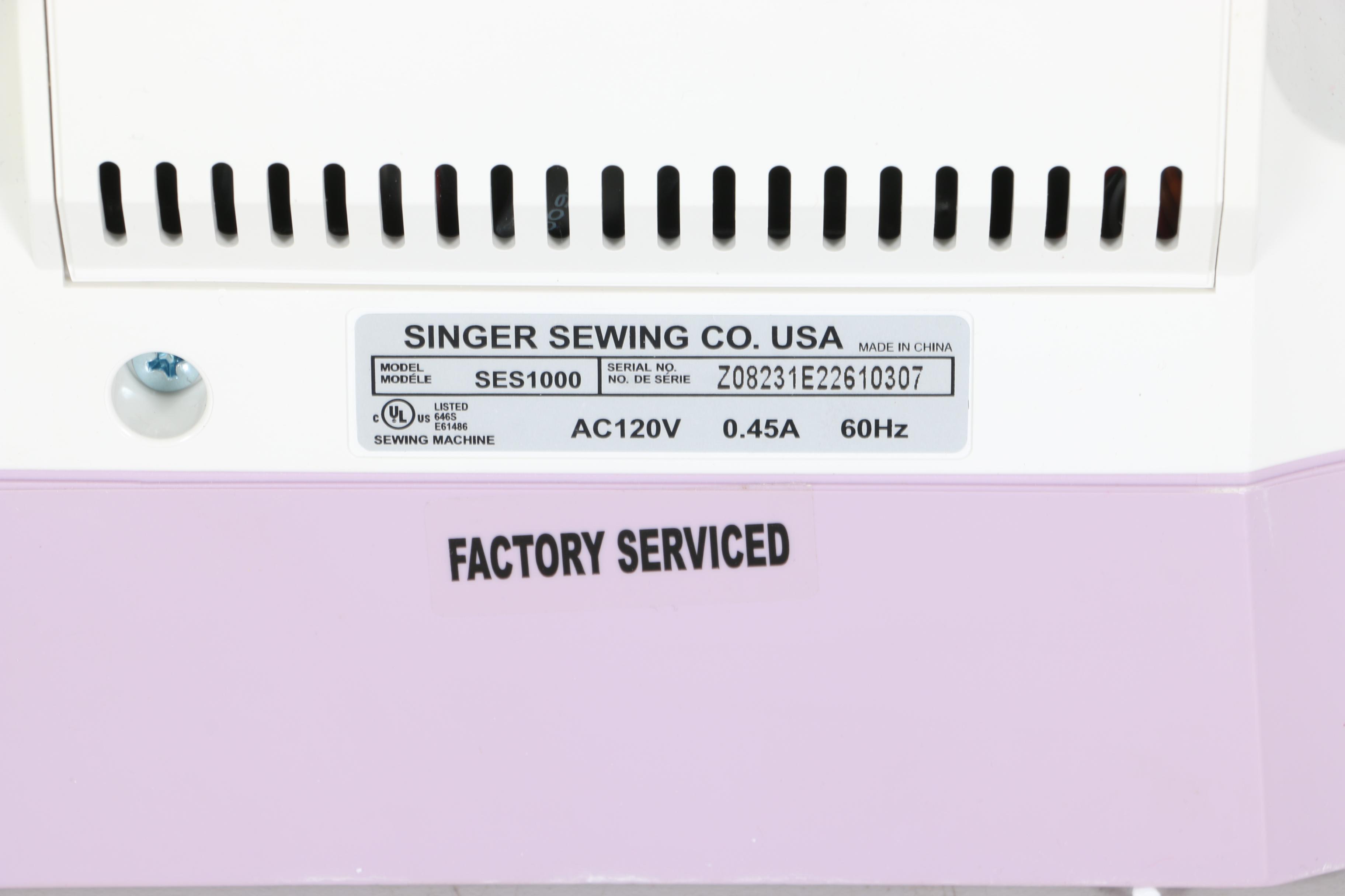 Singer Futura SES 1000 Sewing and Embroidery Machine