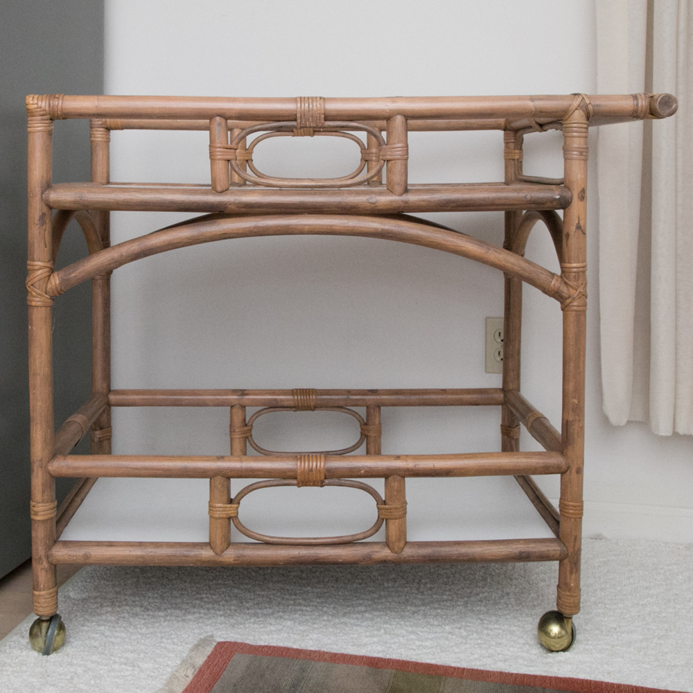 Rattan Bar Cart