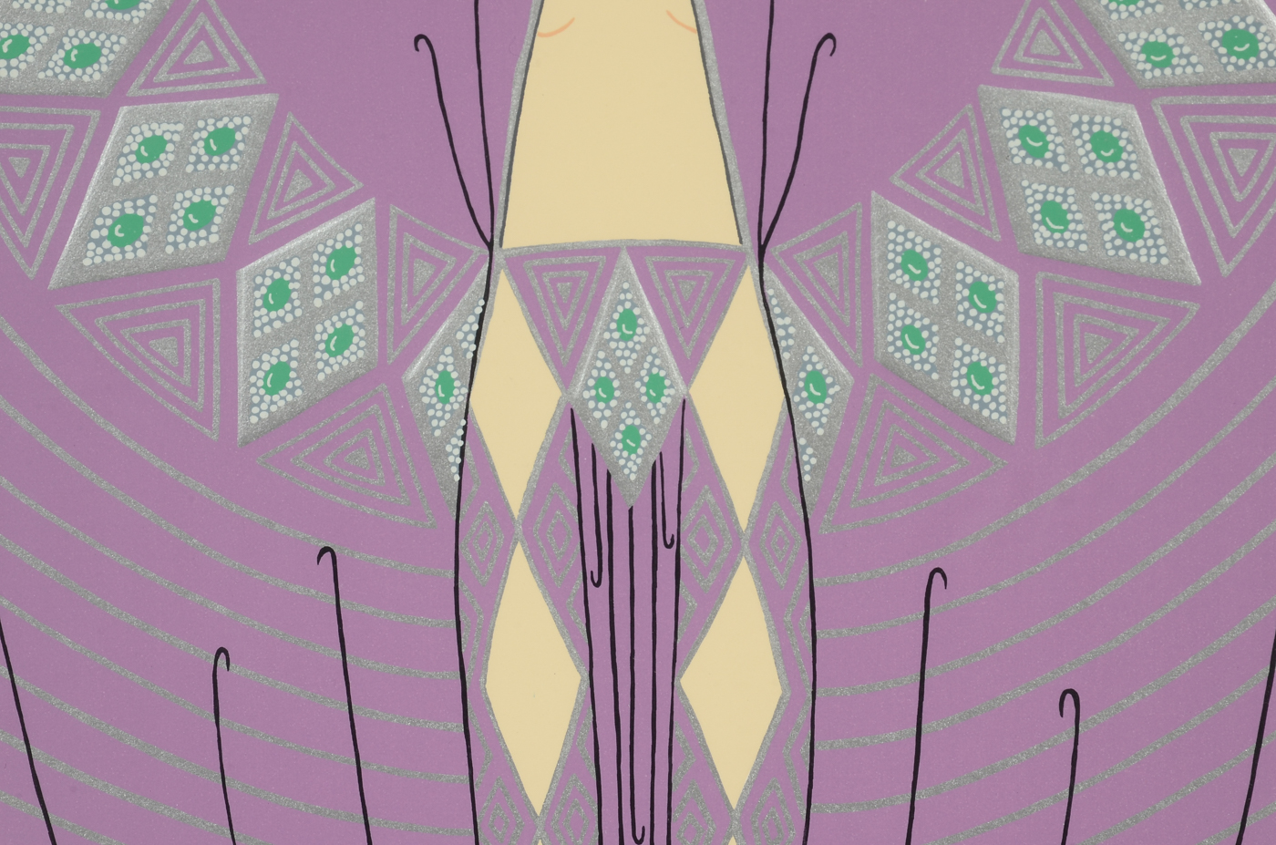 Serigraph after 1925 Erté Drawing "Le Décolleté Angulaire"