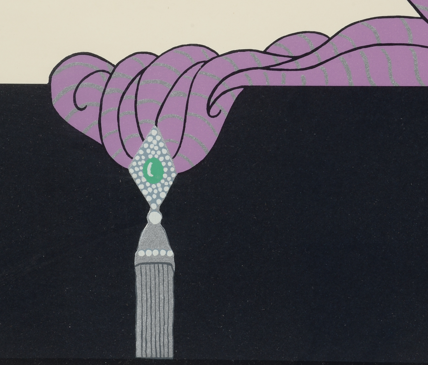 Serigraph after 1925 Erté Drawing "Le Décolleté Angulaire"