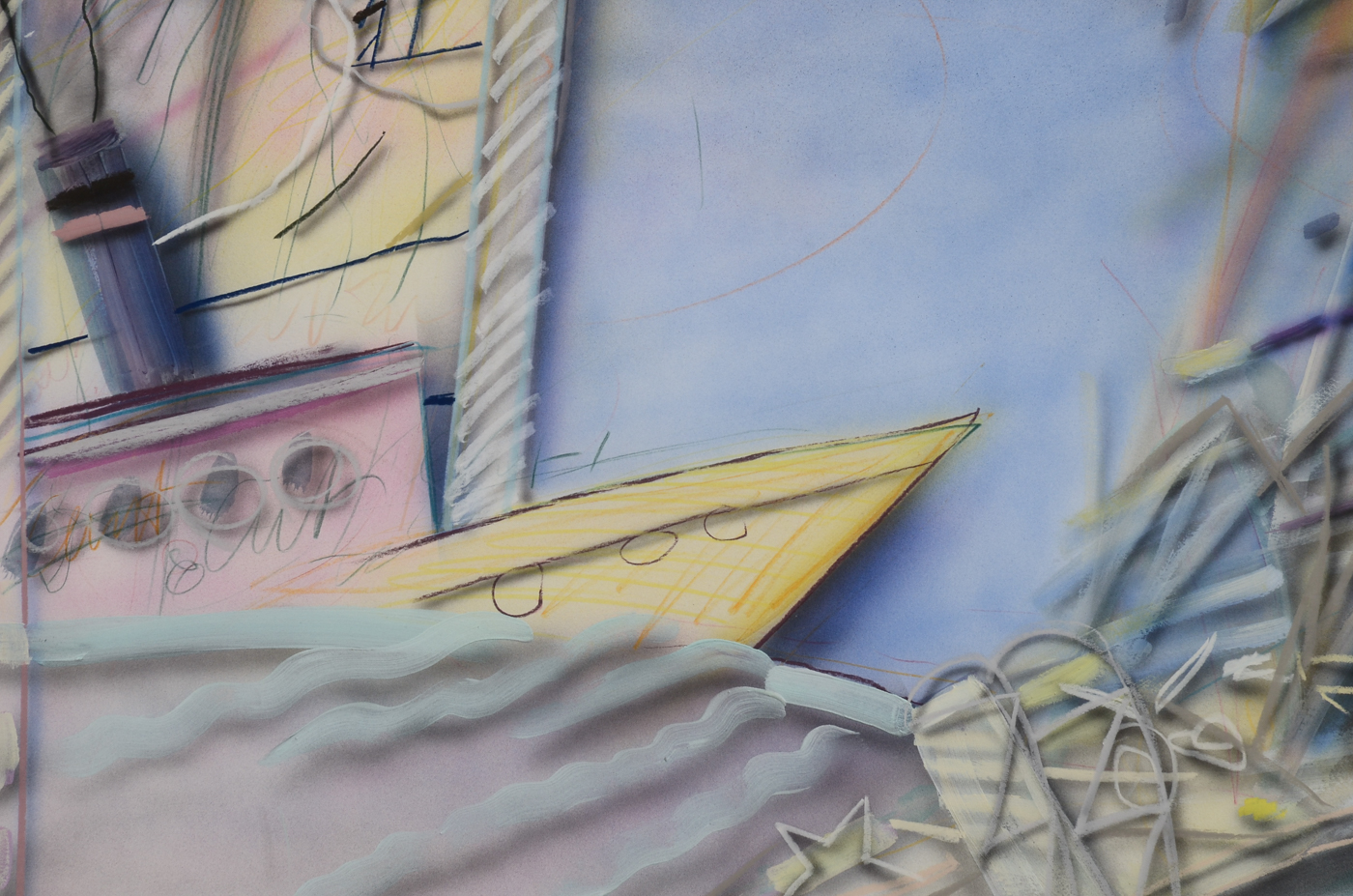 Rick Paul Original Mixed Media on Paper