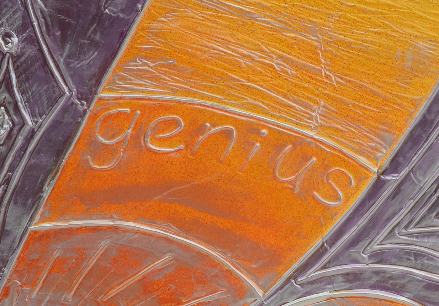 Large-Scale Embossed Acrylic Sheet Inspirational Office Artwork