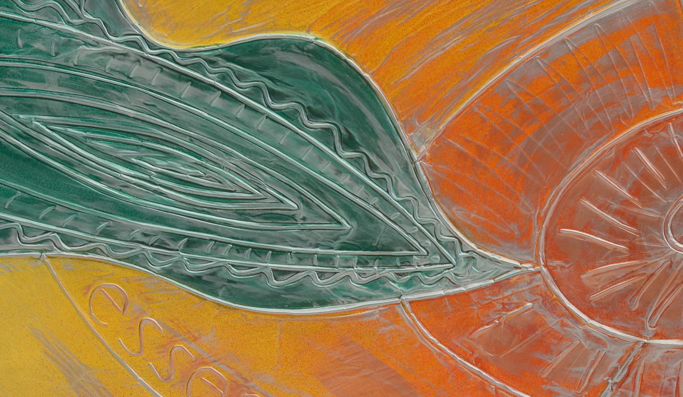 Large-Scale Embossed Acrylic Sheet Inspirational Office Artwork