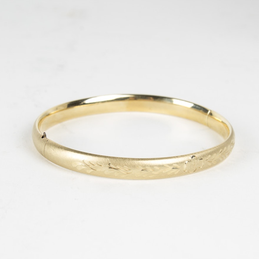 14K Yellow Gold Bangle