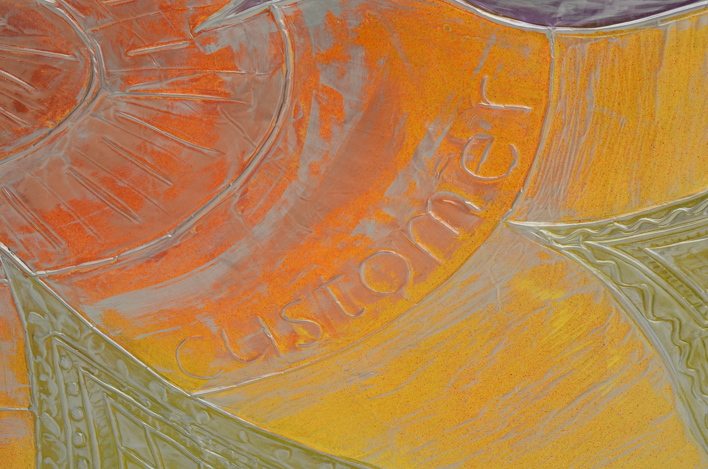 Large-Scale Embossed Acrylic Sheet Inspirational Office Artwork