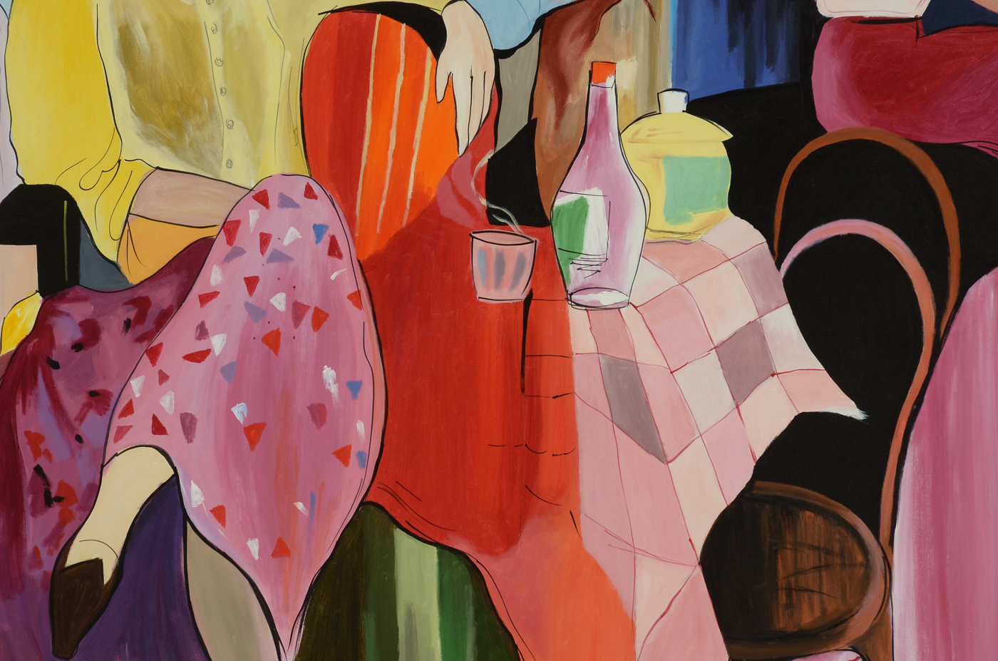 Large Oil Painting on Canvas Signed Minion