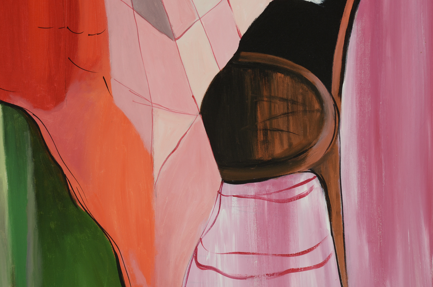 Large Oil Painting on Canvas Signed Minion