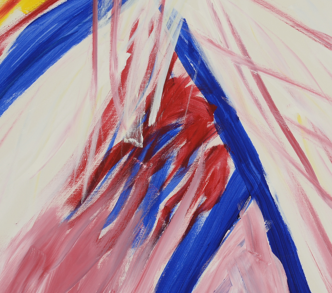 Phyllis Rinaldi Original Large-Scale Acrylic on Canvas "Nude in Primary Colors"