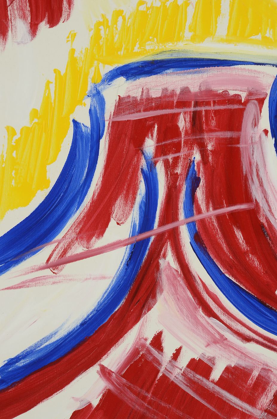 Phyllis Rinaldi Original Large-Scale Acrylic on Canvas "Nude in Primary Colors"