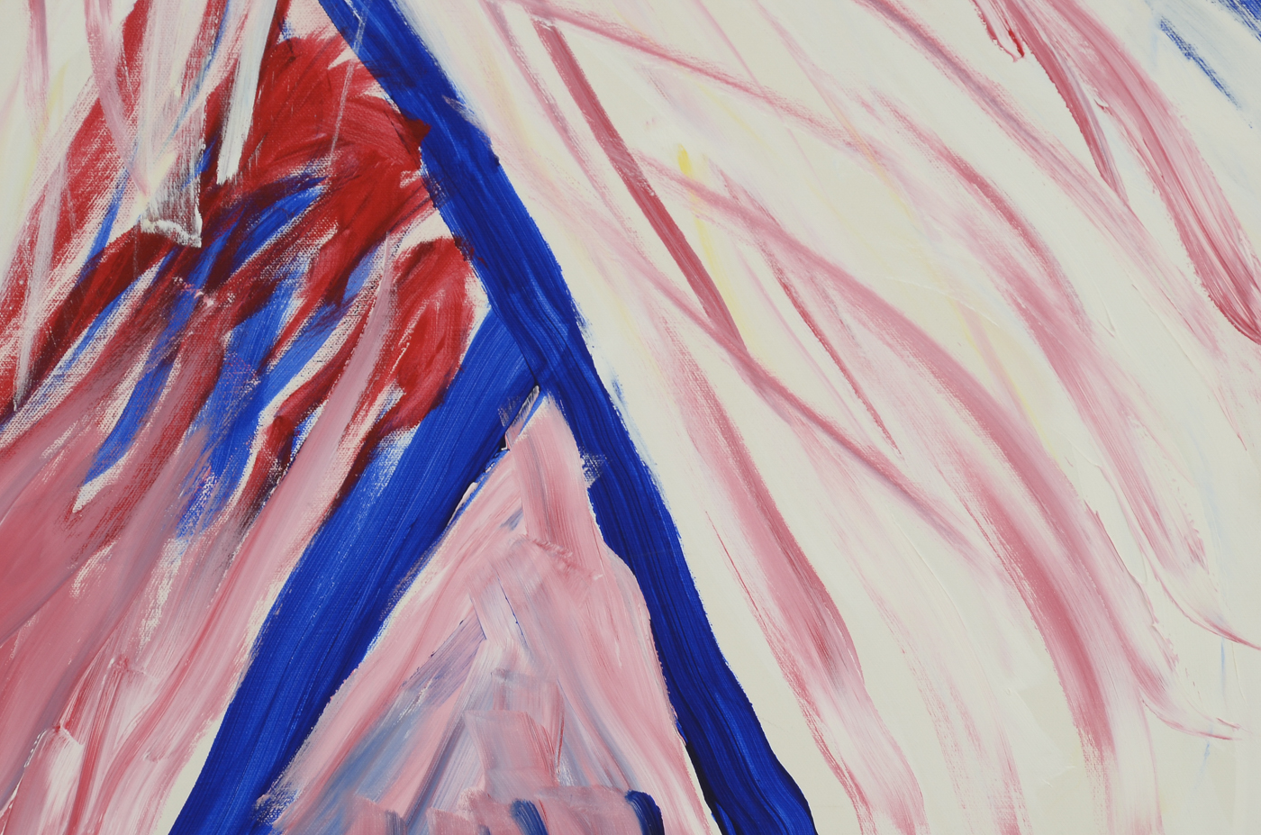 Phyllis Rinaldi Original Large-Scale Acrylic on Canvas "Nude in Primary Colors"