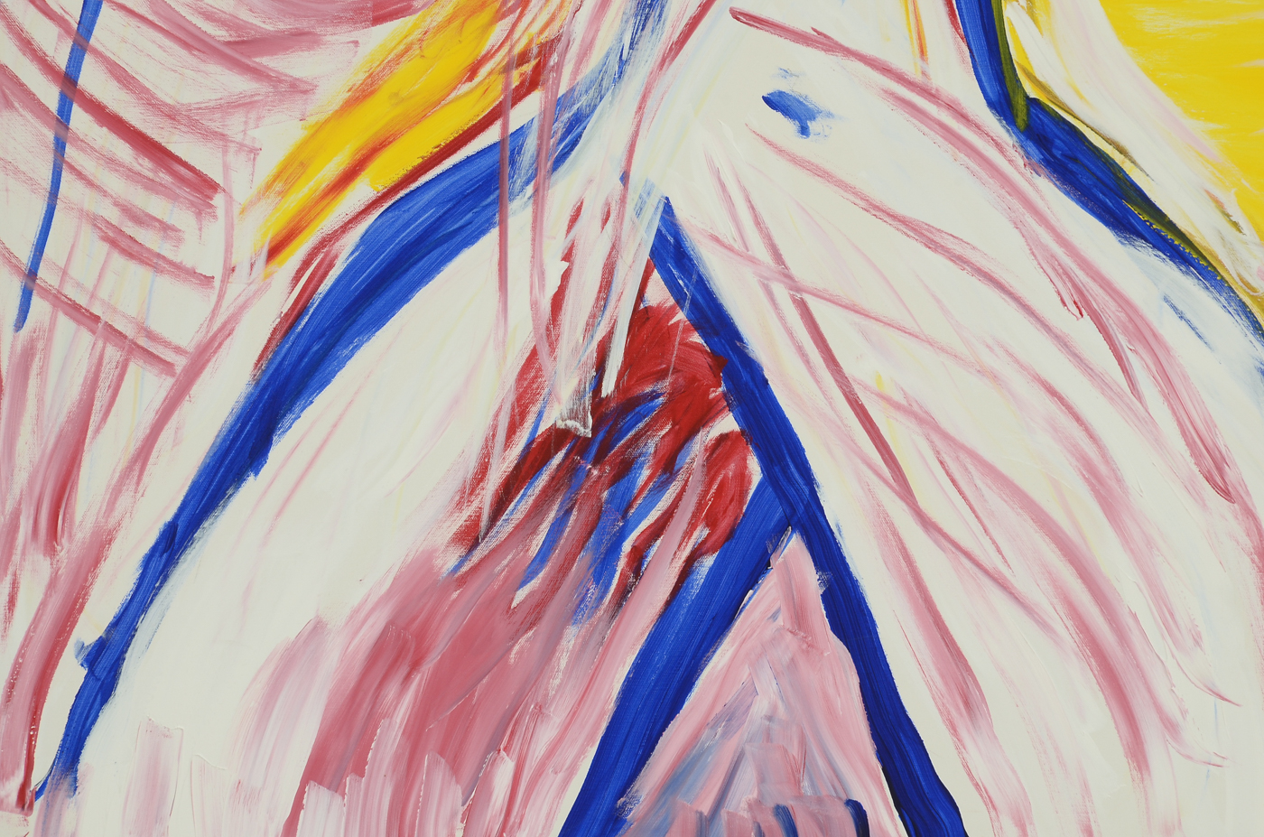 Phyllis Rinaldi Original Large-Scale Acrylic on Canvas "Nude in Primary Colors"