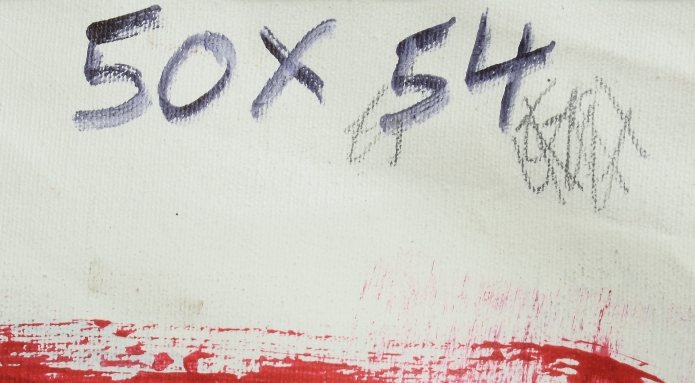 Robbie Kemper Original Large-Scale Acrylic on Unstretched Canvas "Big Pink Drip"