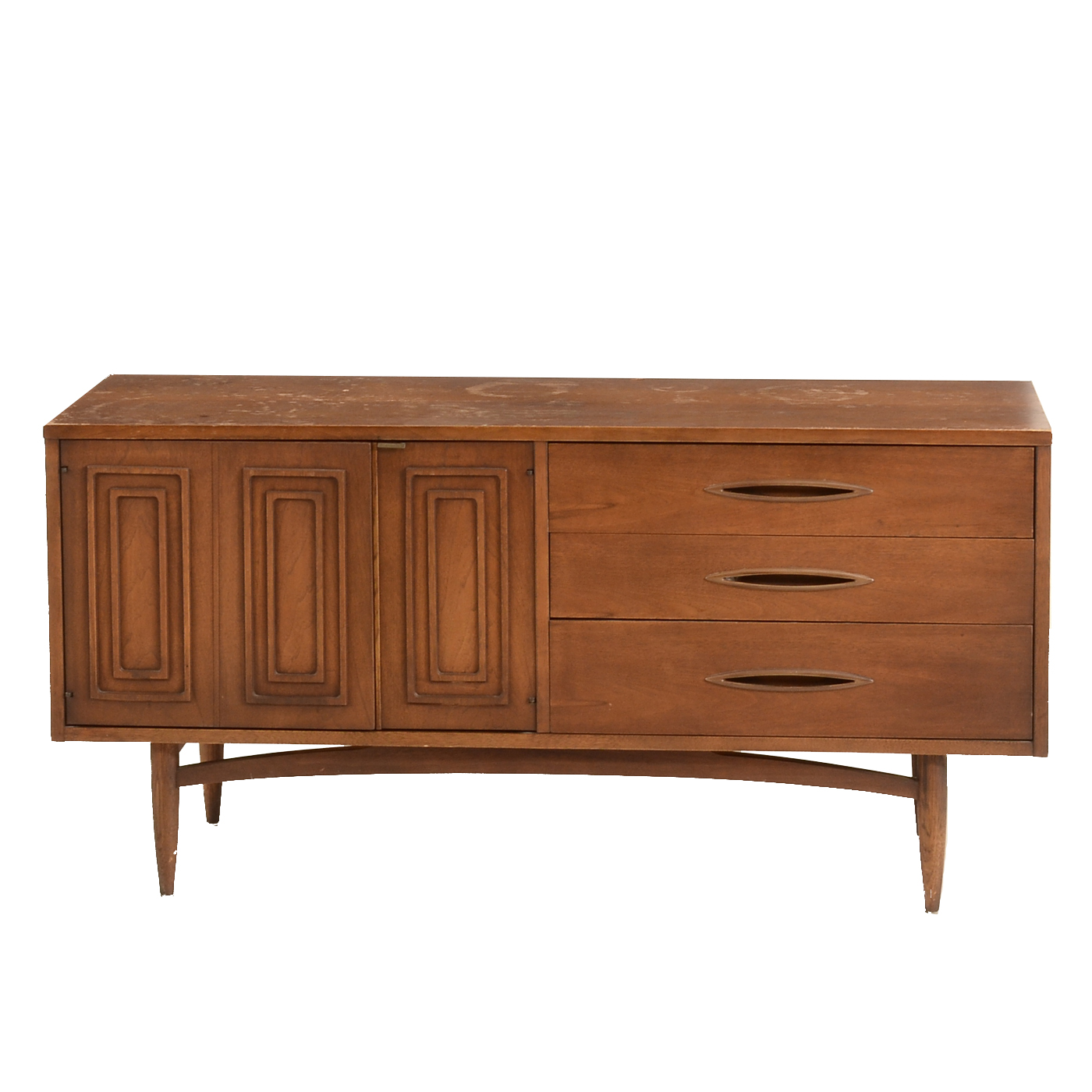 "Sculptra" Walnut Credenza by Broyhill